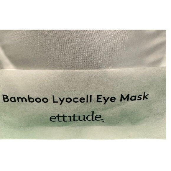 Ettitude Pure Organic Bamboo Lyocell Eye Mask White New, Unopened - Picture 2 of 5